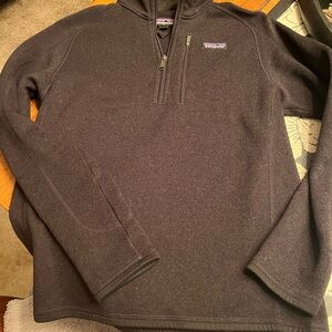 Patagonia Dark Gray Quarter-Zip Sweater Hoodie